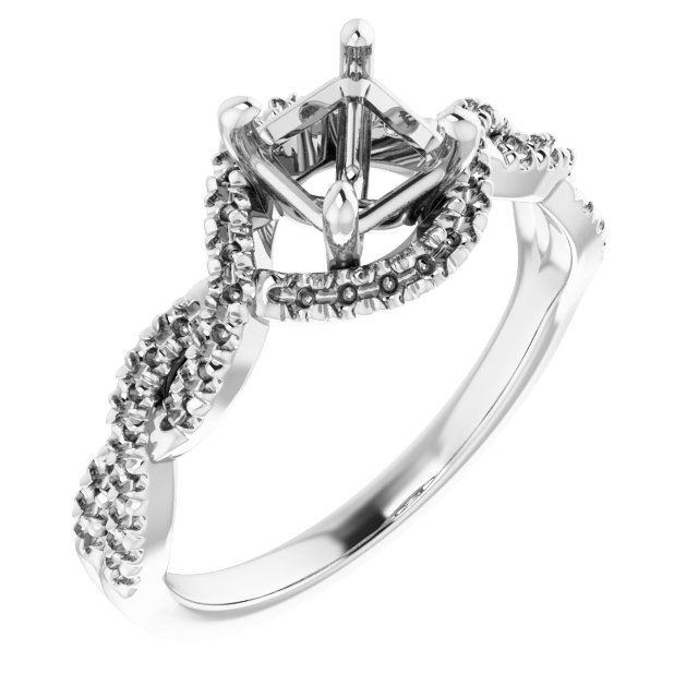 Halo-Style Infinity-Inspired Engagement Ring