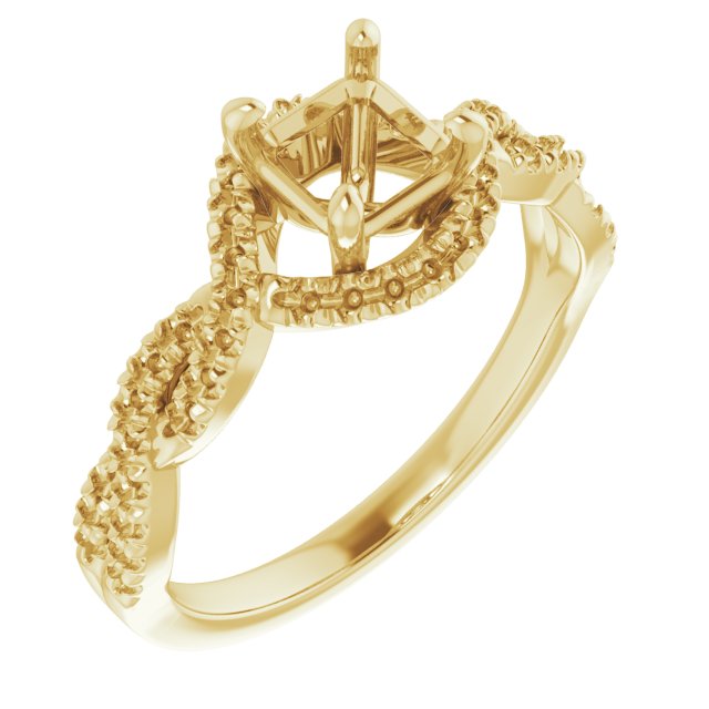 Halo-Style Infinity-Inspired Engagement Ring