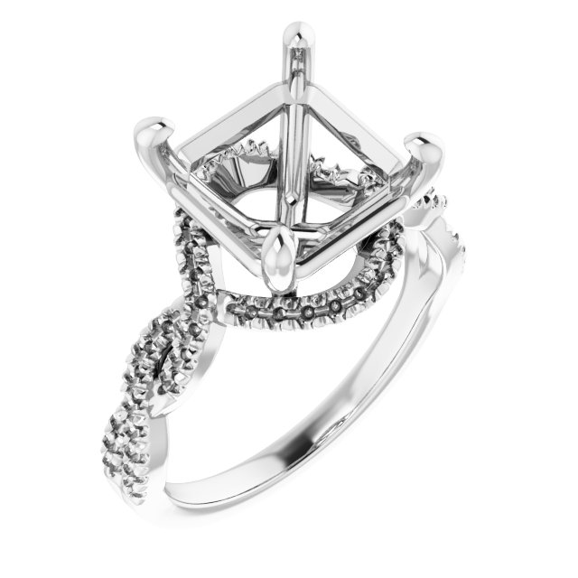 Halo-Style Infinity-Inspired Engagement Ring