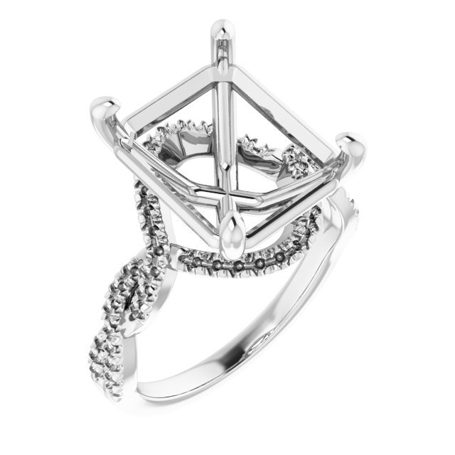 Halo-Style Infinity-Inspired Engagement Ring