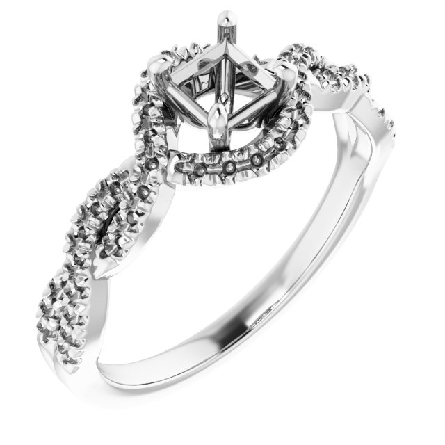 Halo-Style Infinity-Inspired Engagement Ring