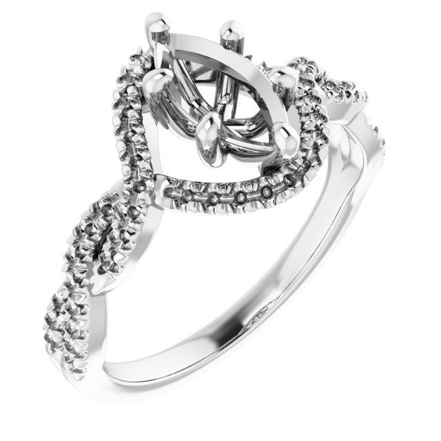 Halo-Style Infinity-Inspired Engagement Ring