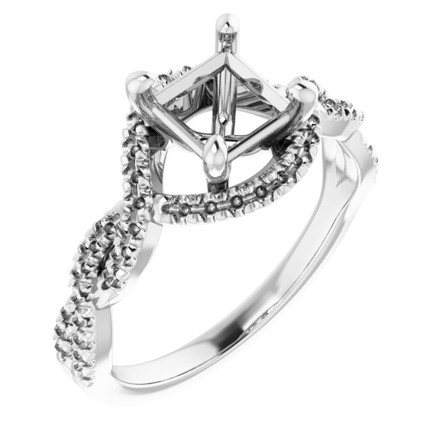 Halo-Style Infinity-Inspired Engagement Ring