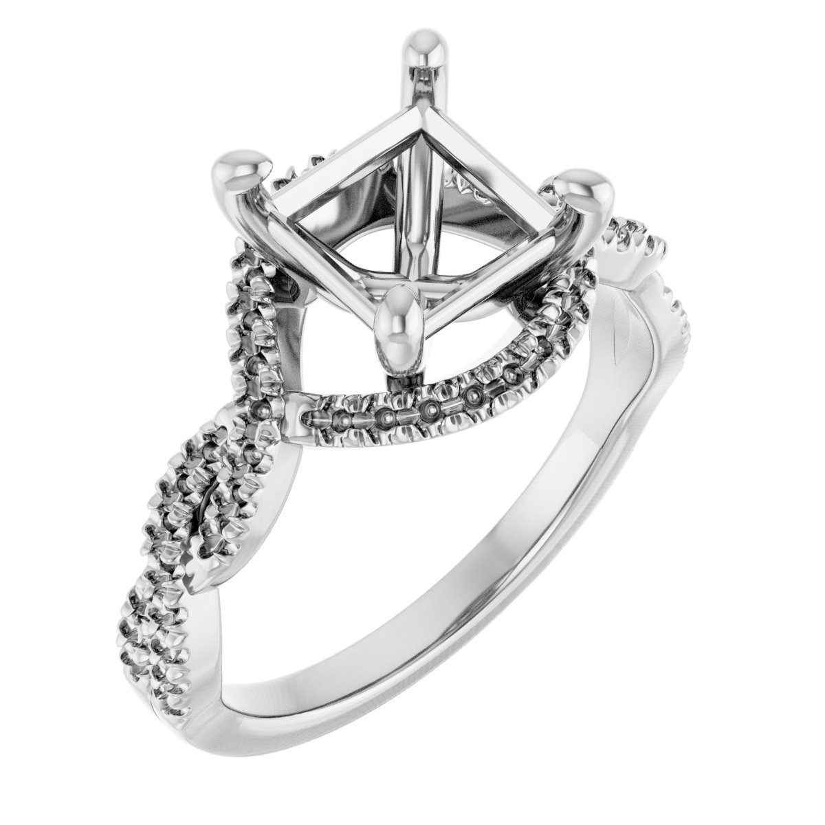 Halo-Style Infinity-Inspired Engagement Ring