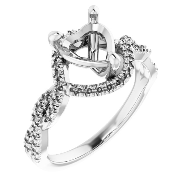 Halo-Style Infinity-Inspired Engagement Ring