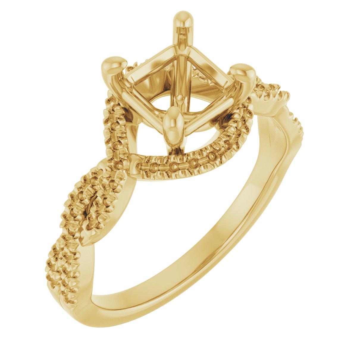 Halo-Style Infinity-Inspired Engagement Ring