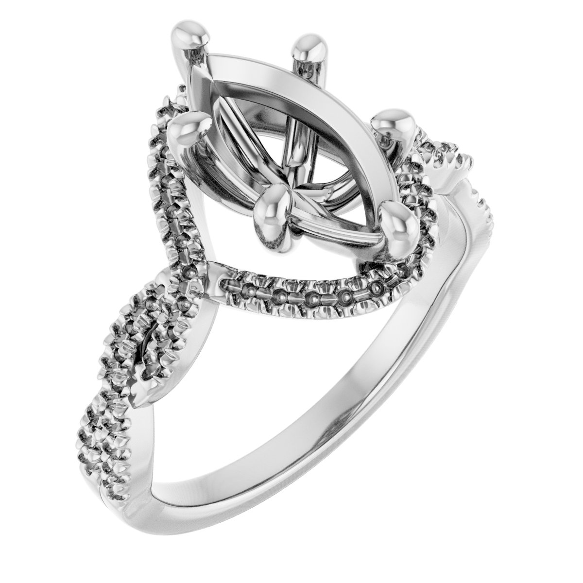 Halo-Style Infinity-Inspired Engagement Ring