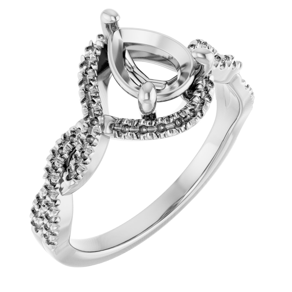 Halo-Style Infinity-Inspired Engagement Ring