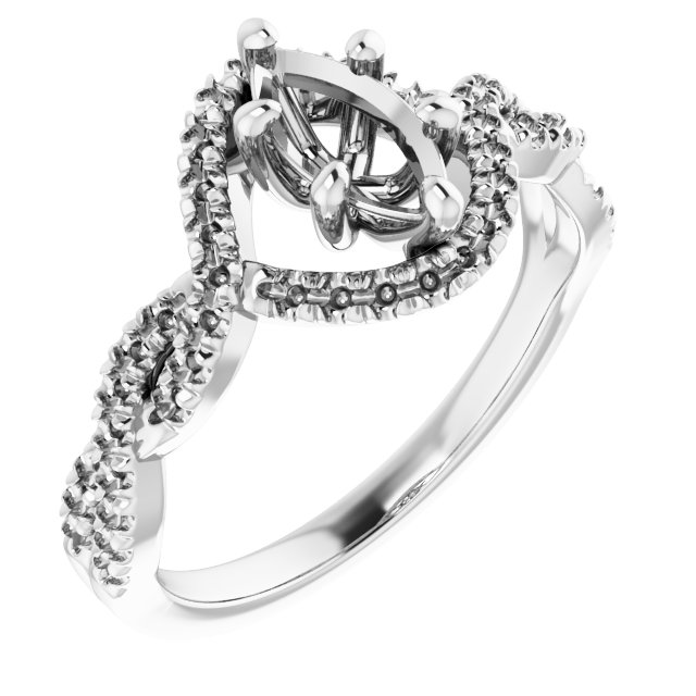 Halo-Style Infinity-Inspired Engagement Ring
