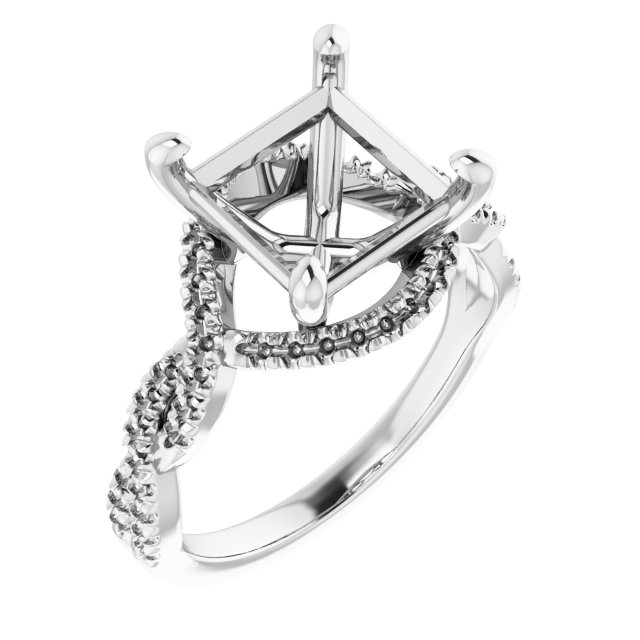 Halo-Style Infinity-Inspired Engagement Ring
