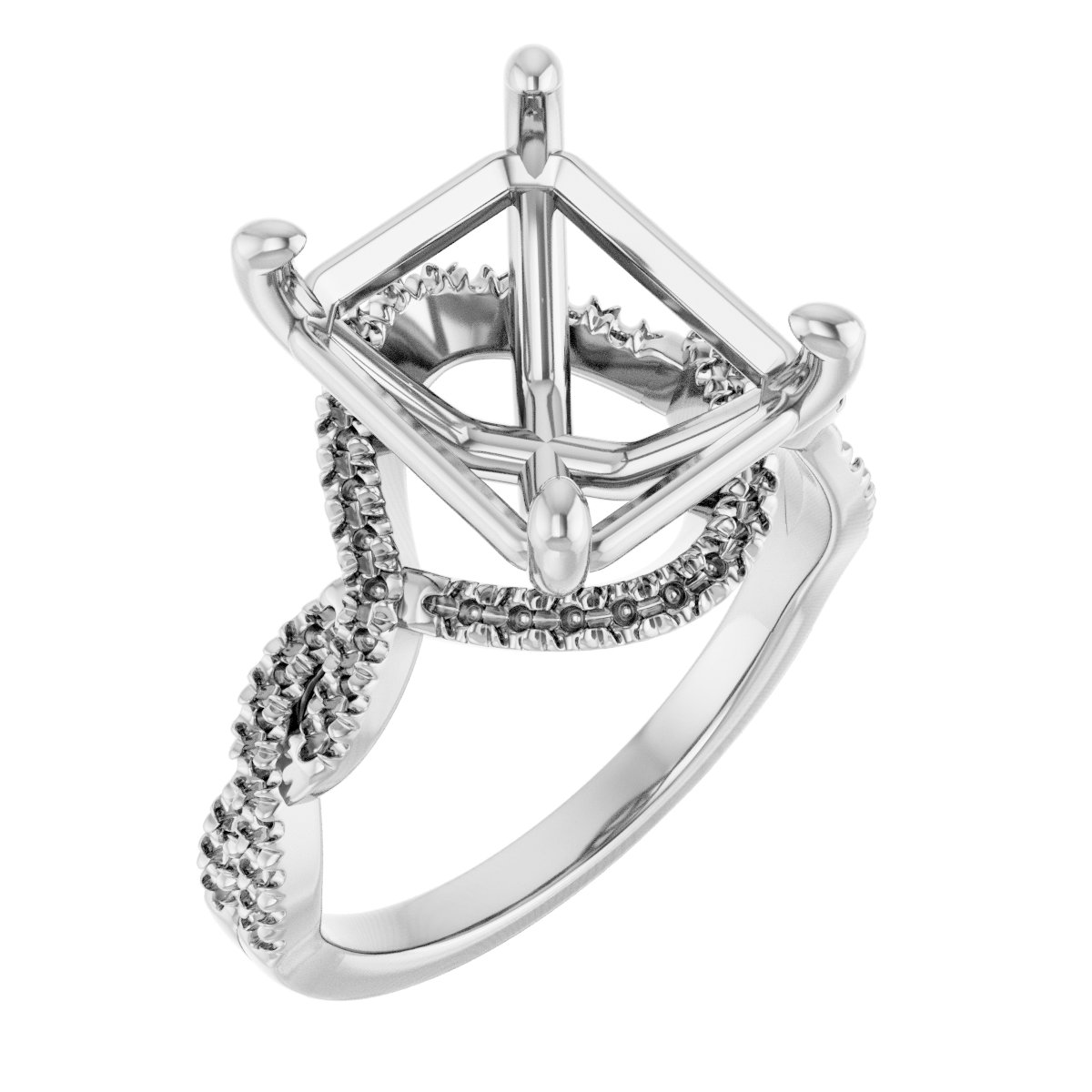Halo-Style Infinity-Inspired Engagement Ring