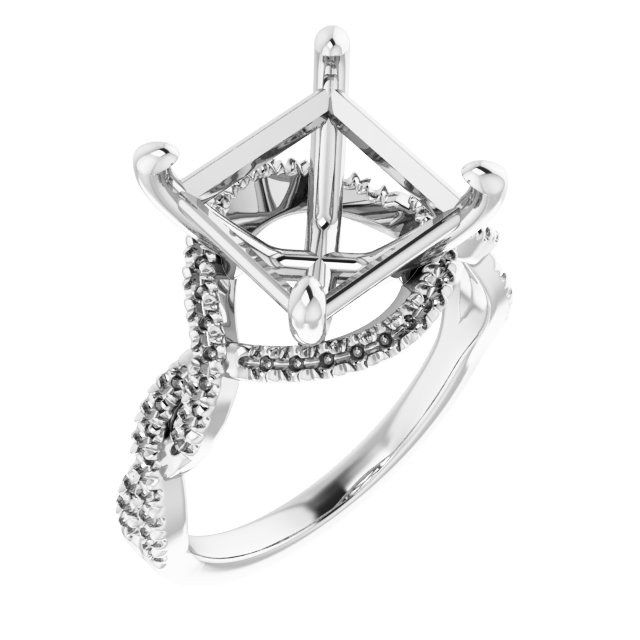 Halo-Style Infinity-Inspired Engagement Ring