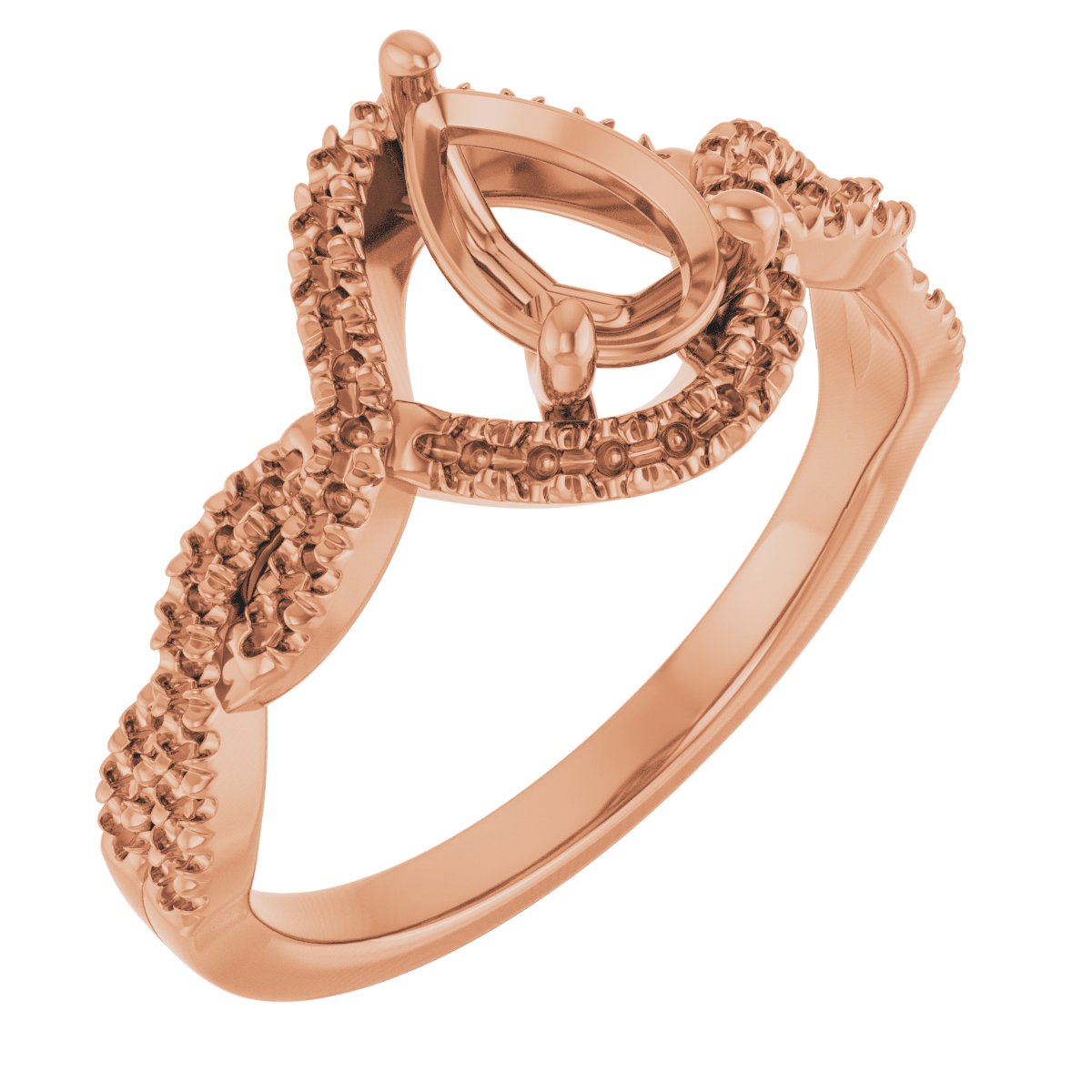 Halo-Style Infinity-Inspired Engagement Ring