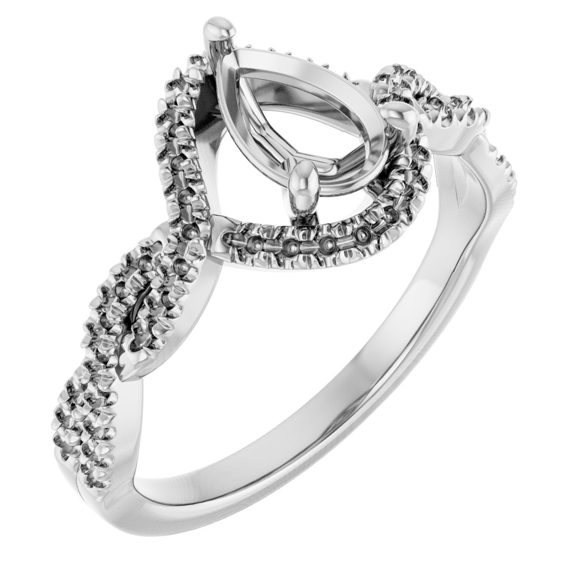 Halo-Style Infinity-Inspired Engagement Ring