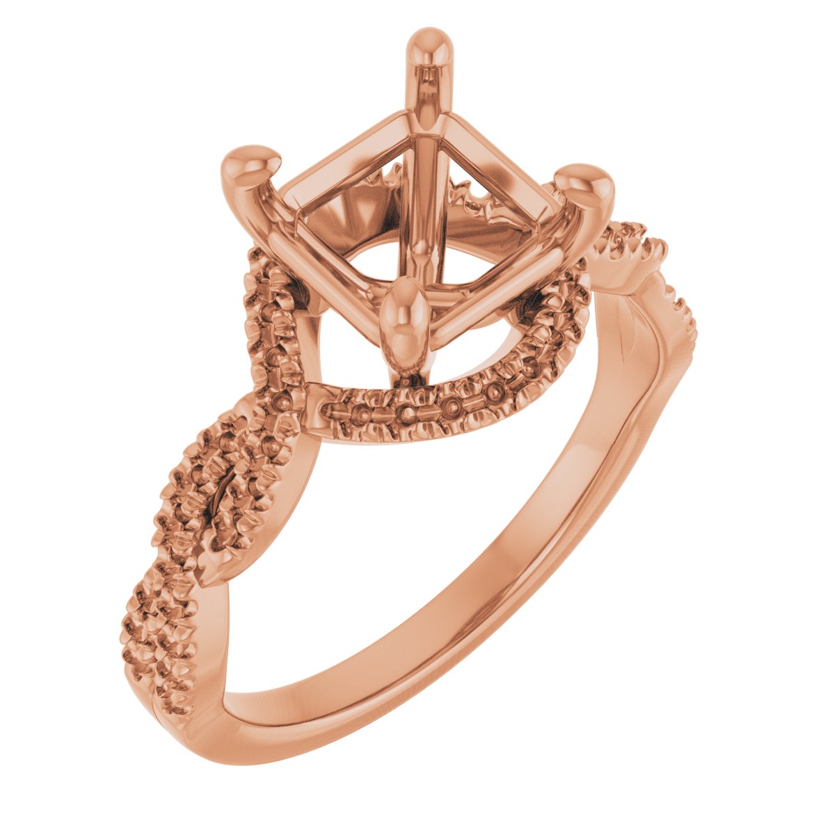 Halo-Style Infinity-Inspired Engagement Ring