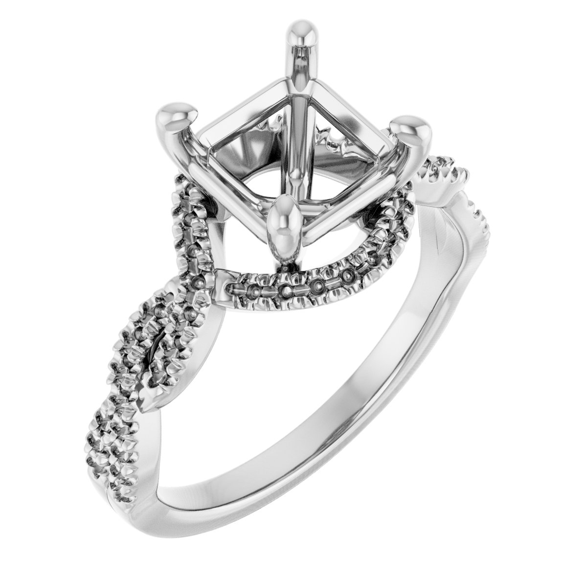Halo-Style Infinity-Inspired Engagement Ring