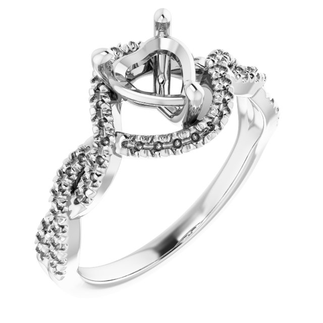 Halo-Style Infinity-Inspired Engagement Ring