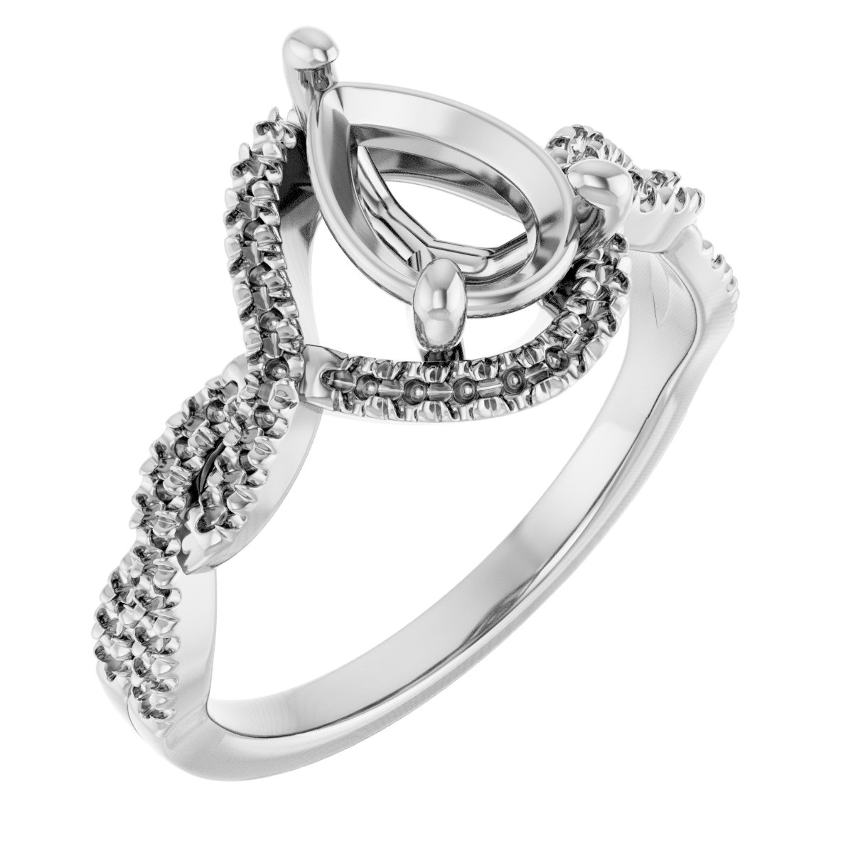 Halo-Style Infinity-Inspired Engagement Ring