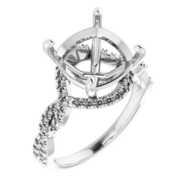 Halo-Style Infinity-Inspired Engagement Ring