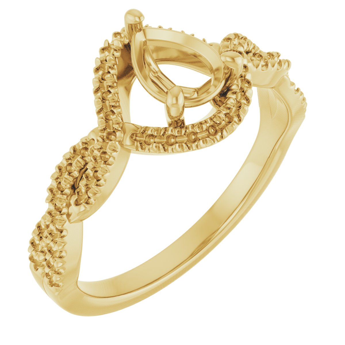 Halo-Style Infinity-Inspired Engagement Ring