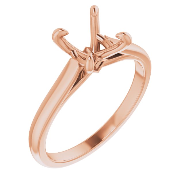 Claw-Prong Accented Engagement Ring