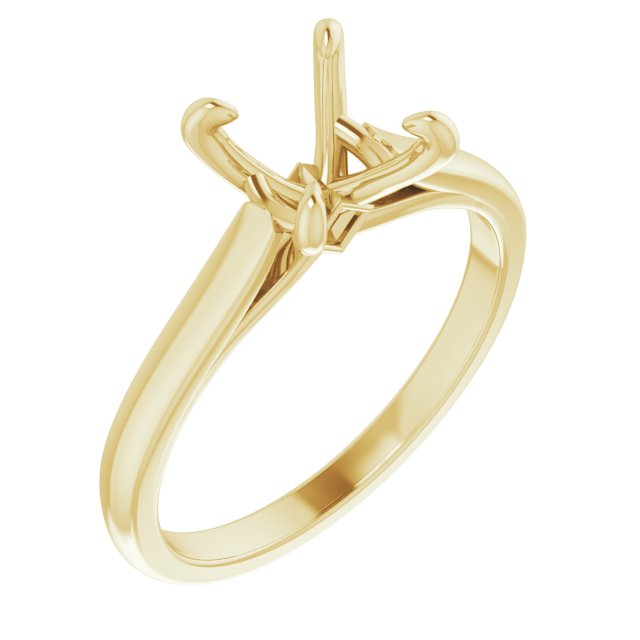 Claw-Prong Accented Engagement Ring