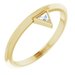 14K Yellow .06 CT Diamond Stackable Ring