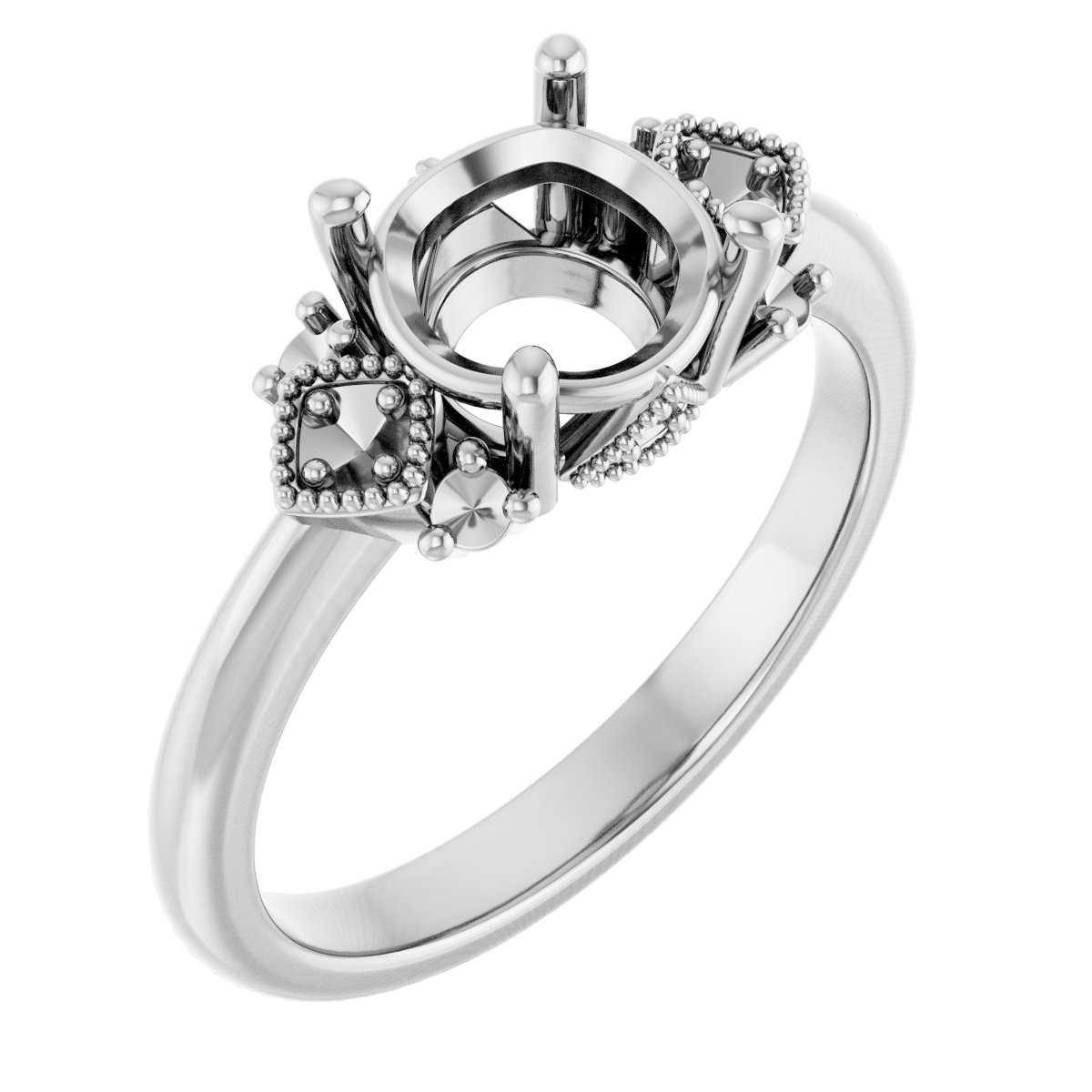 Accented Engagement Ring