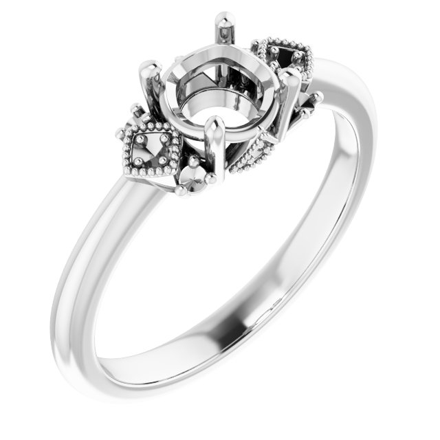 Accented Engagement Ring