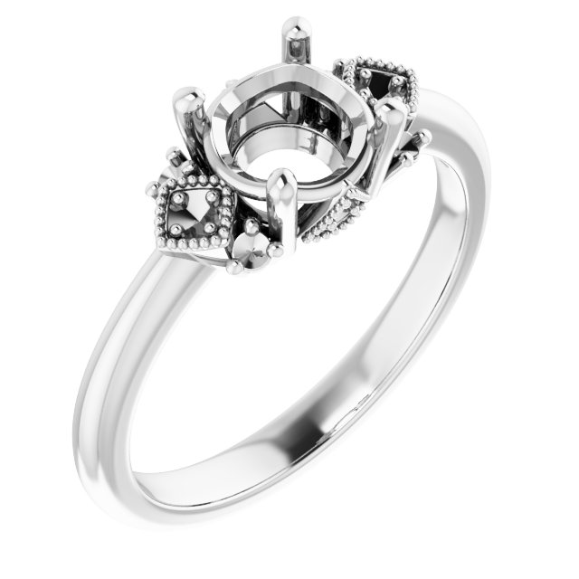 Accented Engagement Ring