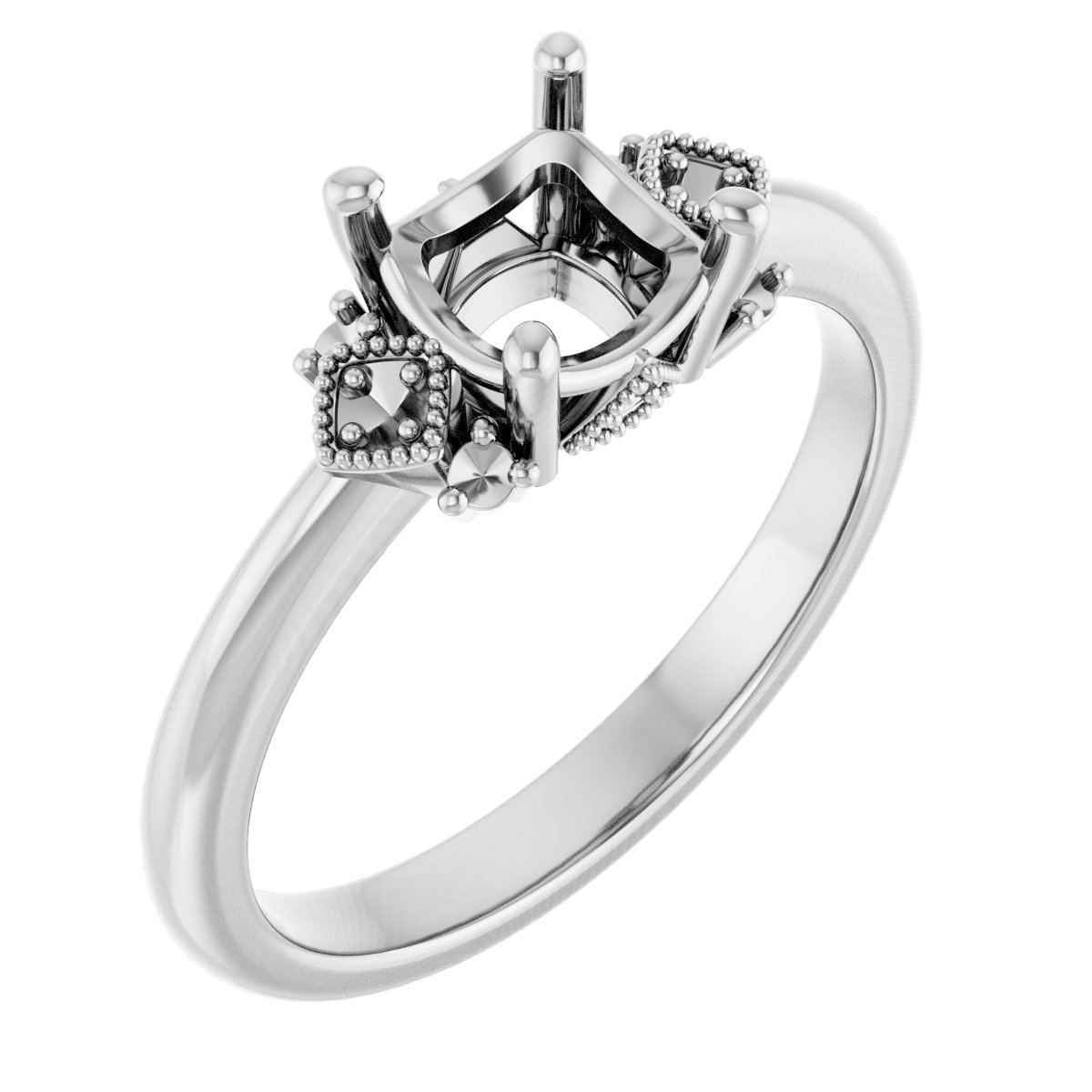 Accented Engagement Ring