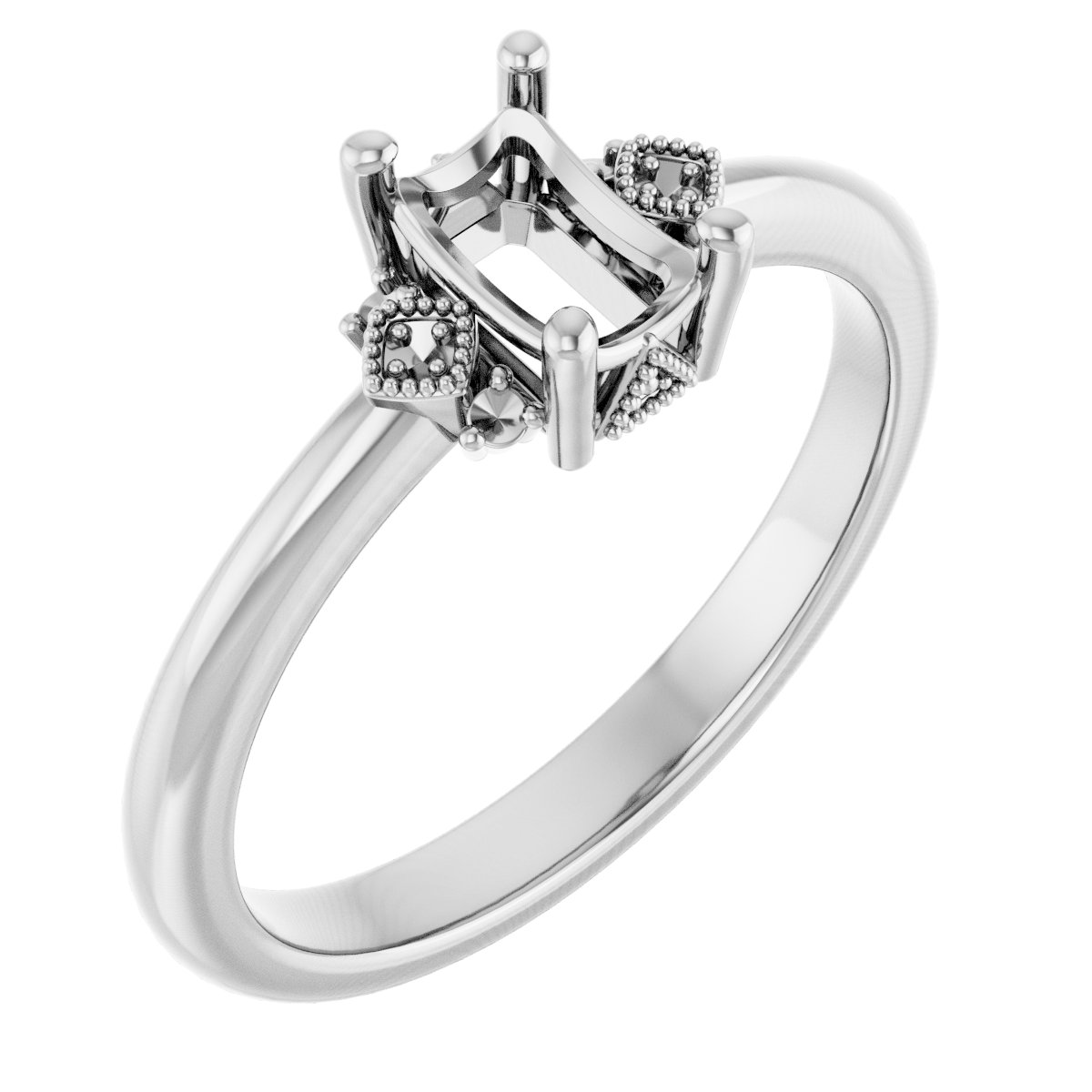 Accented Engagement Ring