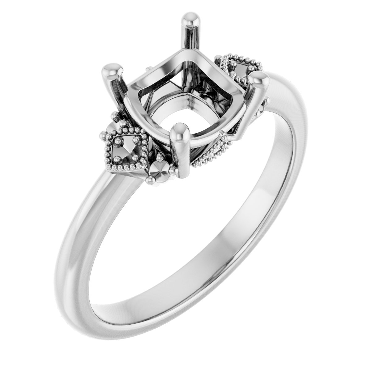 Accented Engagement Ring