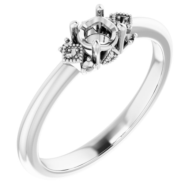 Accented Engagement Ring