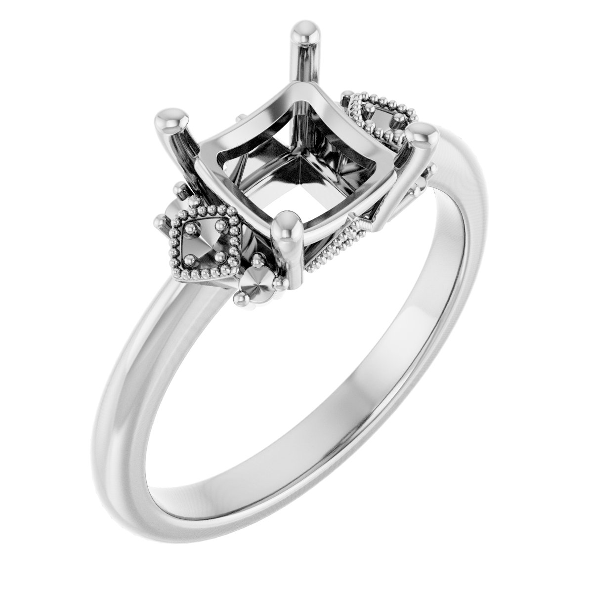 Accented Engagement Ring