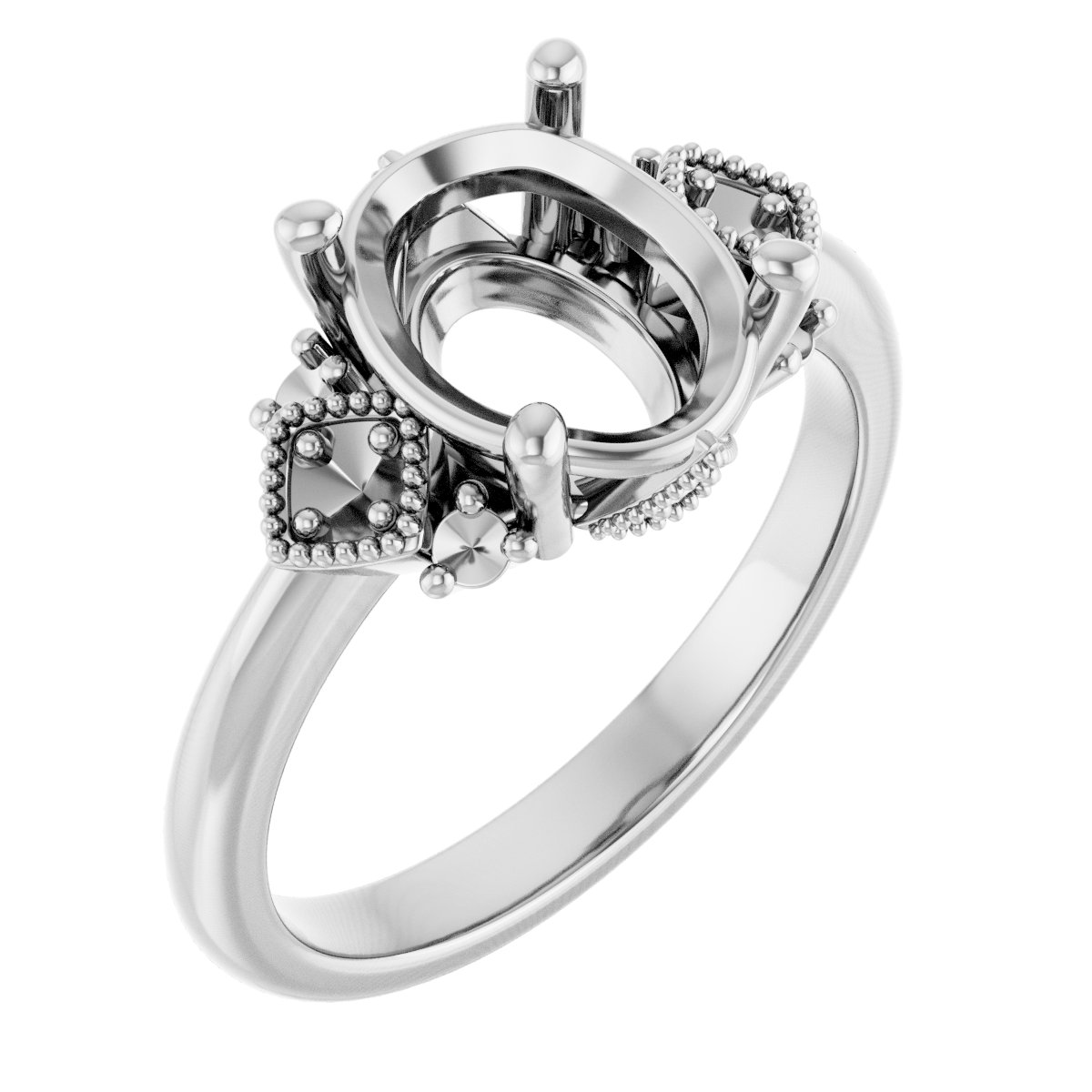 Accented Engagement Ring