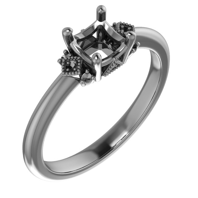 11x9 mm Emerald Engagement Ring Mounting