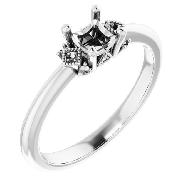 Accented Engagement Ring