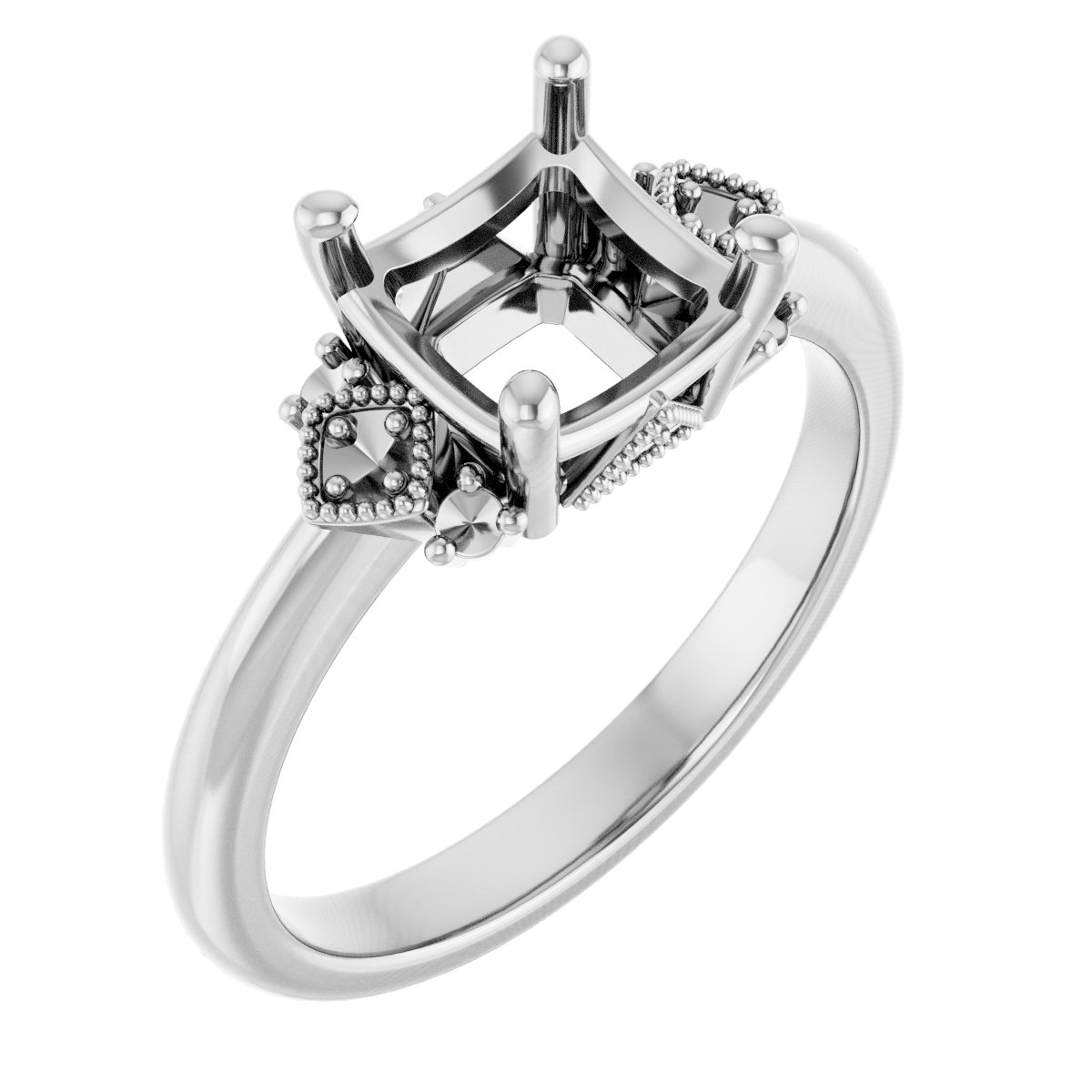 Accented Engagement Ring