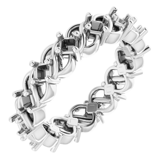 Sculptural Eternity Band
