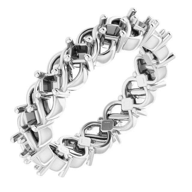 Sculptural Eternity Band