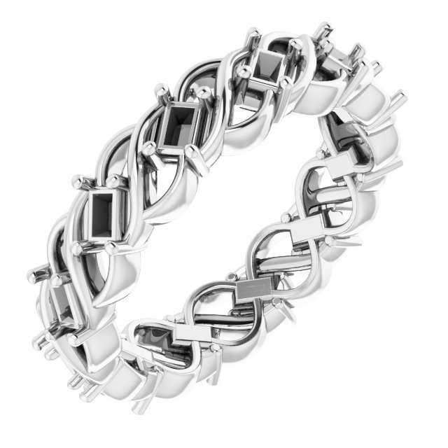 Sculptural Eternity Band
