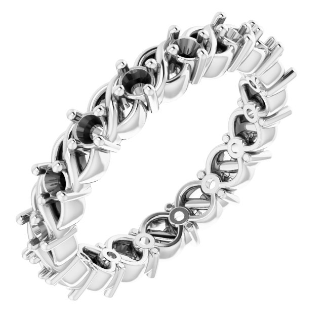 Sculptural Eternity Band