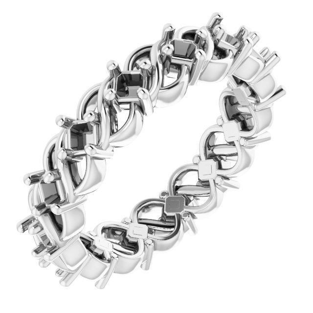 Sculptural Eternity Band