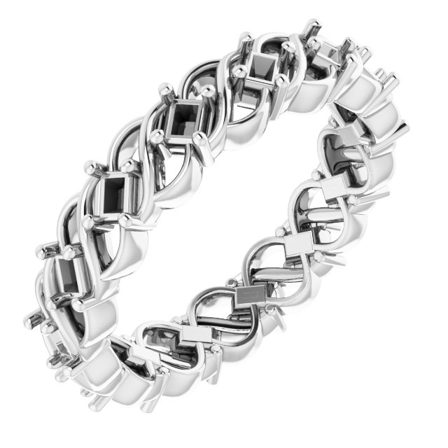 Sculptural Eternity Band