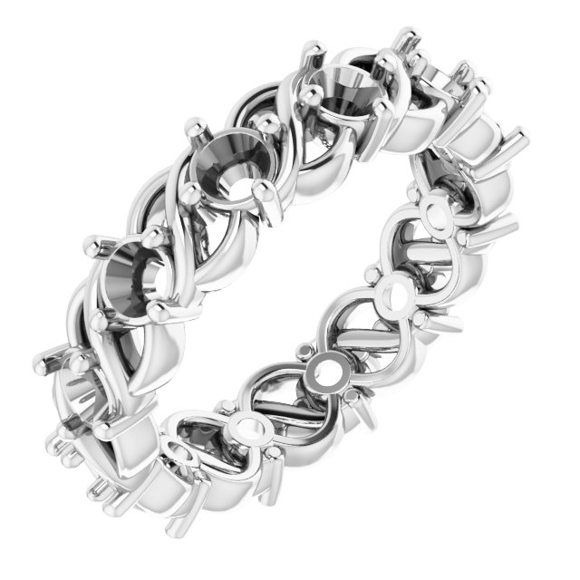 Sculptural Eternity Band