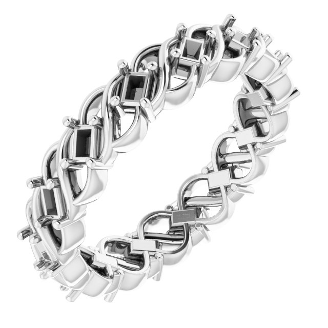 Sculptural Eternity Band