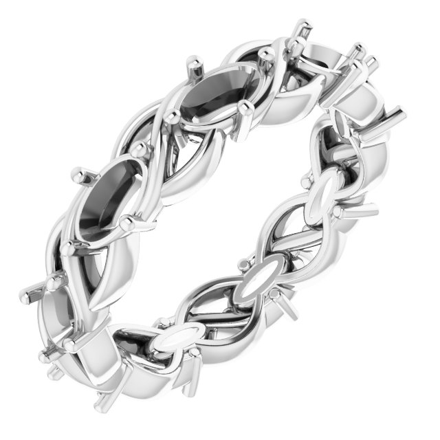 Sculptural Eternity Band