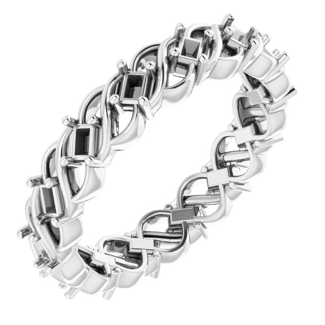 Sculptural Eternity Band
