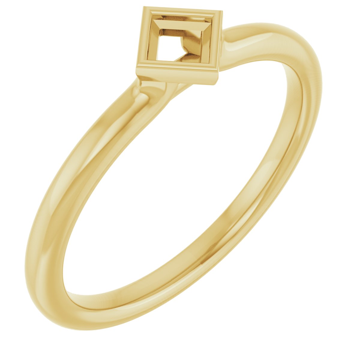 Family Stackable Bezel-Set Ring